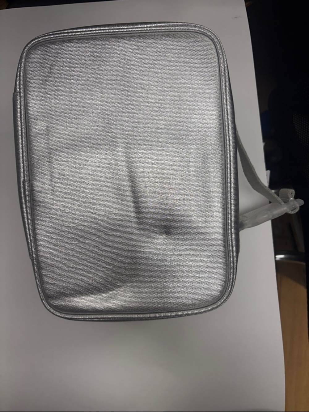 STATE Kids Metallic Silver Lunch Box with Red Accent - Picture 2 of 4